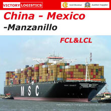 Expéditeur d&#39;expédition / Agent maritime De la Chine à Manzanillo, Mexico, Mexique